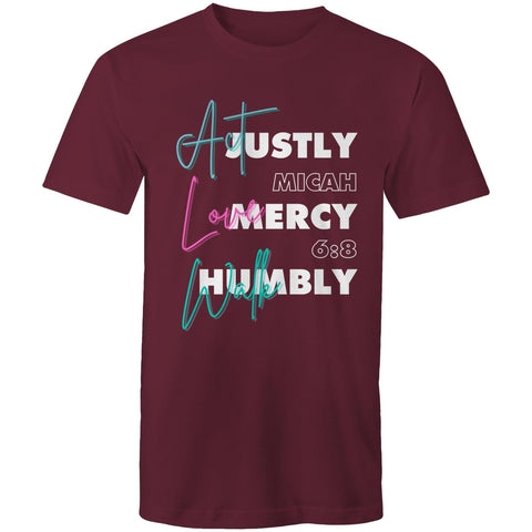 Chirstian-Men's T-Shirt-Act Justly Love Mercy Walk Humbly-Studio Salt & Light