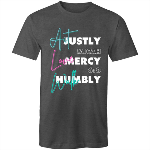 Chirstian-Men's T-Shirt-Act Justly Love Mercy Walk Humbly-Studio Salt & Light