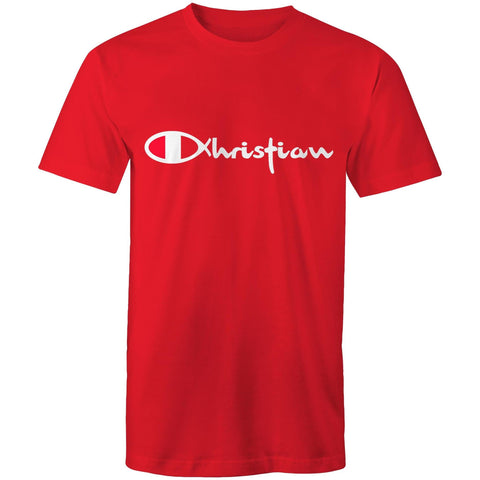 Chirstian-Men's T-Shirt-Christian (Champion Parody)-Studio Salt & Light