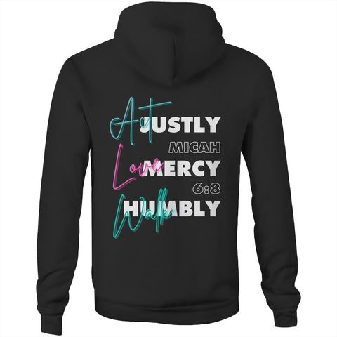 Chirstian-Unisex Hoodie-Act Justly Love Mercy Walk Humbly-Studio Salt & Light