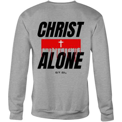 Chirstian-Unisex Sweatshirt-Christ Alone (Solus Christus)-Studio Salt & Light