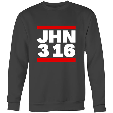 Chirstian-Unisex Sweatshirt-John 3:16 (DMC Parody)-Studio Salt & Light