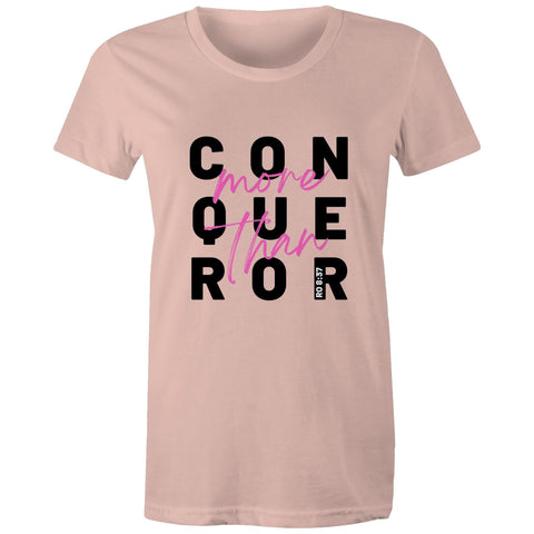 Chirstian-Women's T-Shirt-More Than Conquerors-Studio Salt & Light