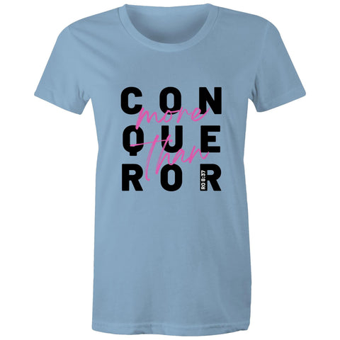 Chirstian-Women's T-Shirt-More Than Conquerors-Studio Salt & Light