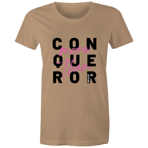 Chirstian-Women's T-Shirt-More Than Conquerors-Studio Salt & Light