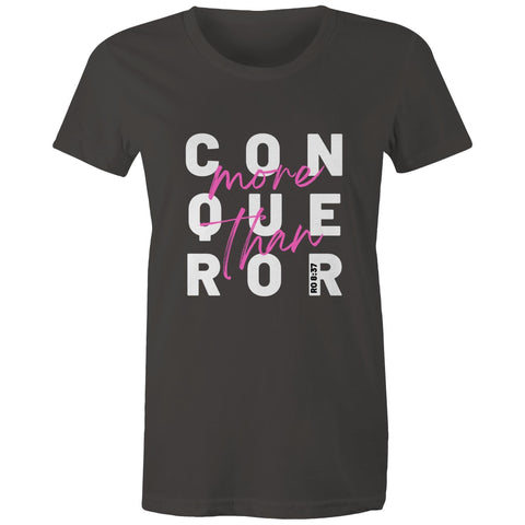 Chirstian-Women's T-Shirt-More Than Conquerors-Studio Salt & Light