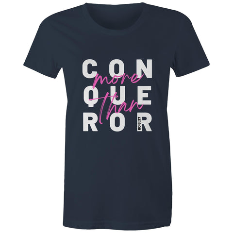 Chirstian-Women's T-Shirt-More Than Conquerors-Studio Salt & Light