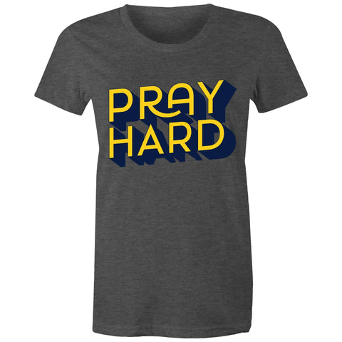 Chirstian-Women's T-Shirt-Pray Hard-Studio Salt & Light