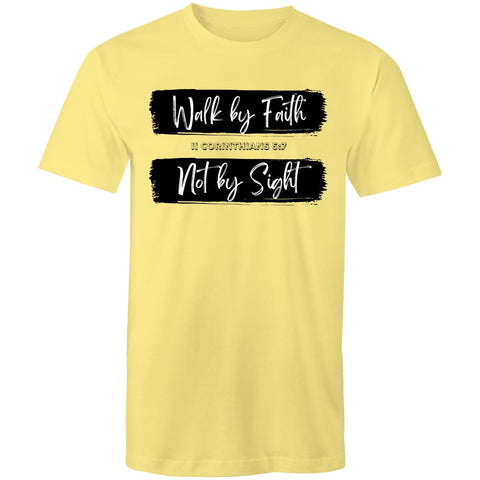 Chirstian-Men's T-Shirt-Walk By Faith Not By Sight-Studio Salt & Light