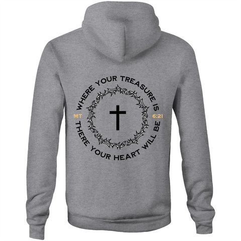 Chirstian-Unisex Hoodie-Where Your Treasure Is-Studio Salt & Light