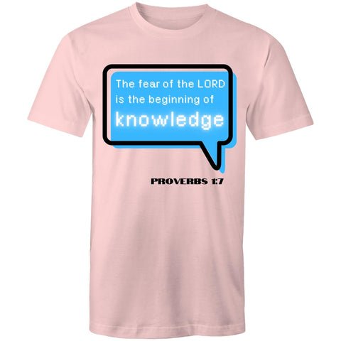 Chirstian-Men's T-Shirt-The Beginning Of Knowledge-Studio Salt & Light