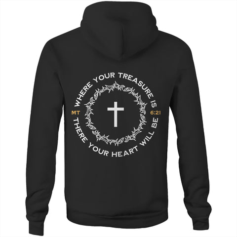 Chirstian-Unisex Hoodie-Where Your Treasure Is-Studio Salt & Light