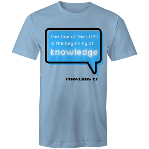 Chirstian-Men's T-Shirt-The Beginning Of Knowledge-Studio Salt & Light