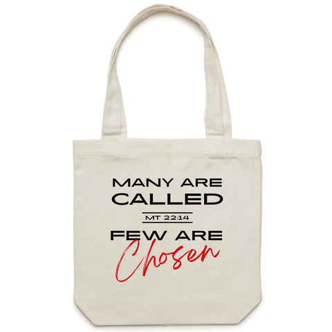 Chirstian-Canvas Tote Bag-Few Are Chosen-Studio Salt & Light