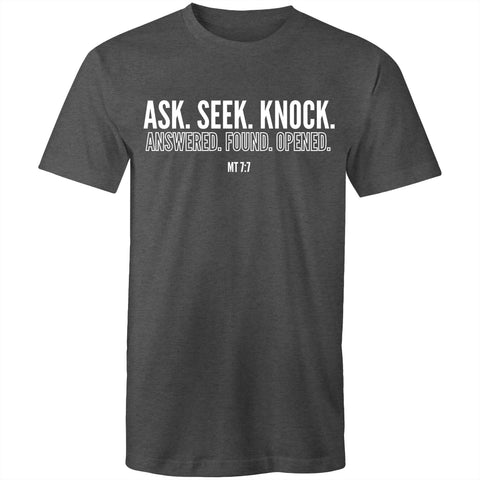 Chirstian-Men's T-Shirt-Ask Seek Knock-Studio Salt & Light