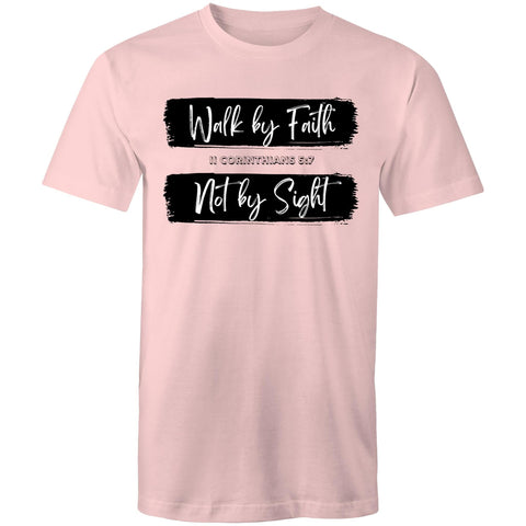 Chirstian-Men's T-Shirt-Walk By Faith Not By Sight-Studio Salt & Light