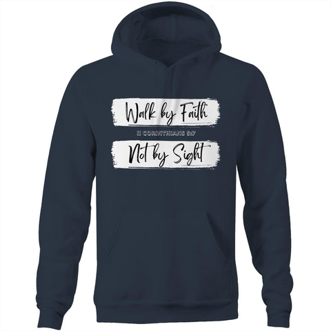 Chirstian-Unisex Hoodie-Walk by Faith Not by Sight-Studio Salt & Light