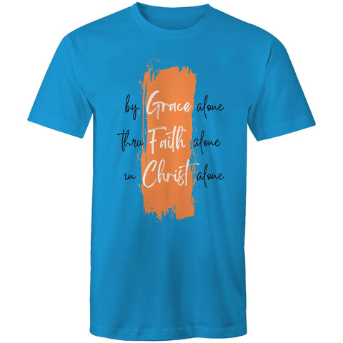 Chirstian-Men's T-Shirt-Grace Alone Faith Alone Christ Alone-Studio Salt & Light