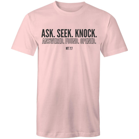 Chirstian-Men's T-Shirt-Ask Seek Knock-Studio Salt & Light