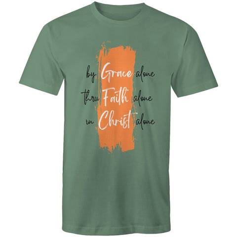 Chirstian-Men's T-Shirt-Grace Alone Faith Alone Christ Alone-Studio Salt & Light