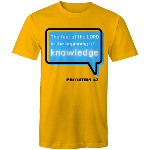 Chirstian-Men's T-Shirt-The Beginning Of Knowledge-Studio Salt & Light