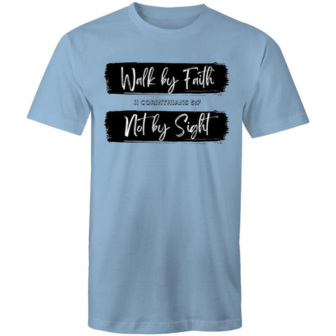 Chirstian-Men's T-Shirt-Walk By Faith Not By Sight-Studio Salt & Light