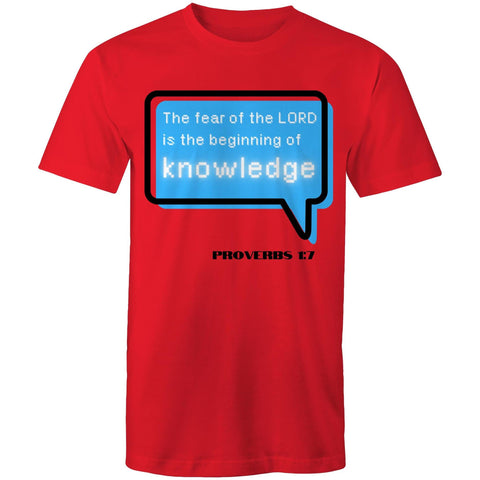 Chirstian-Men's T-Shirt-The Beginning Of Knowledge-Studio Salt & Light