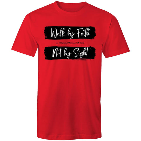 Chirstian-Men's T-Shirt-Walk By Faith Not By Sight-Studio Salt & Light