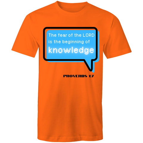 Chirstian-Men's T-Shirt-The Beginning Of Knowledge-Studio Salt & Light