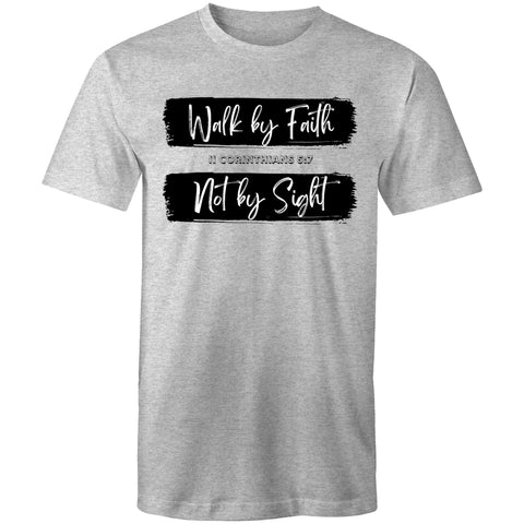 Chirstian-Men's T-Shirt-Walk By Faith Not By Sight-Studio Salt & Light