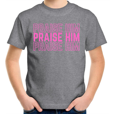 Chirstian-Kids T-Shirt-Praise Him (V2)-Studio Salt & Light