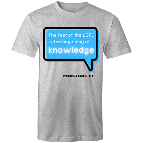 Chirstian-Men's T-Shirt-The Beginning Of Knowledge-Studio Salt & Light