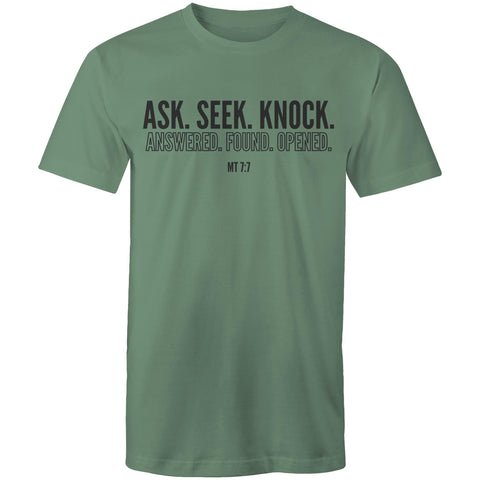 Chirstian-Men's T-Shirt-Ask Seek Knock-Studio Salt & Light