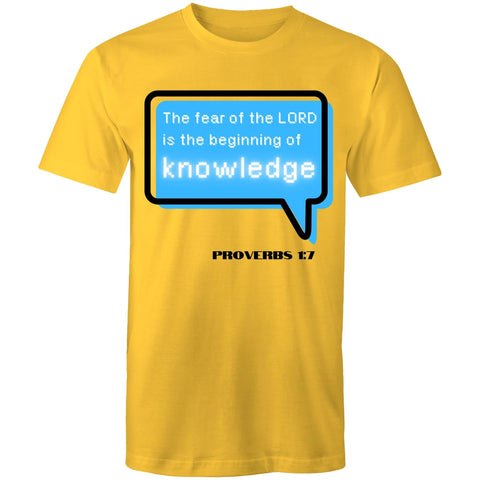 Chirstian-Men's T-Shirt-The Beginning Of Knowledge-Studio Salt & Light