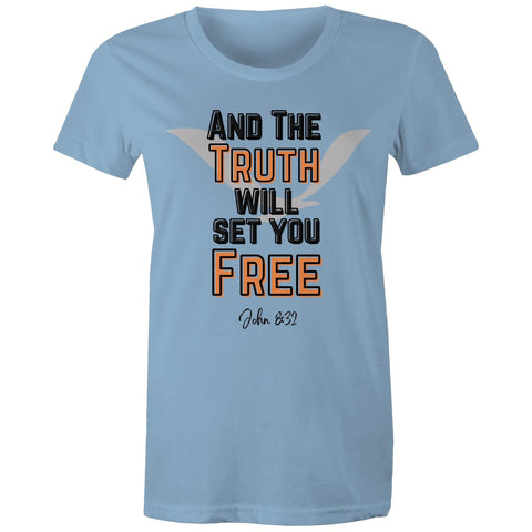 Chirstian-Women's T-Shirt-The Truth Will Set You Free-Studio Salt & Light