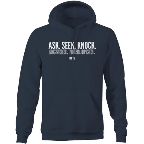 Chirstian-Unisex Hoodie-Ask Seek Knock-Studio Salt & Light