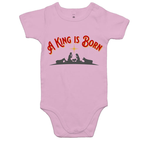 Chirstian-Infant Onesie-A King Is Born-Studio Salt & Light