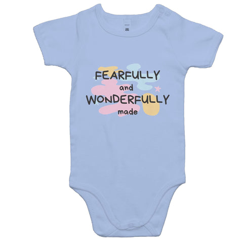 Chirstian-Infant Onesie-Fearfully And Wonderfully Made (V2)-Studio Salt & Light