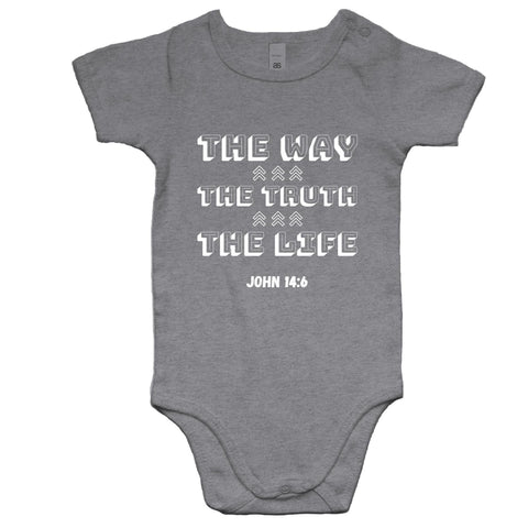 Chirstian-Infant Onesie-The Way The Truth The Life-Studio Salt & Light