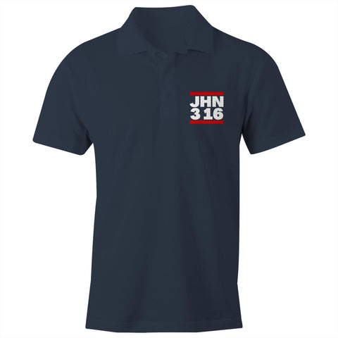 Chirstian-Men's Polo Shirt-John 3:16 (DMC Parody)-Studio Salt & Light