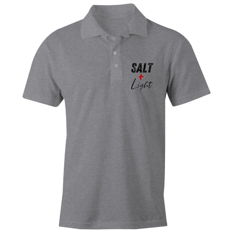 Chirstian-Men's Polo Shirt-Salt+Light Signature-Studio Salt & Light