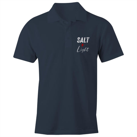 Chirstian-Men's Polo Shirt-Salt+Light Signature-Studio Salt & Light