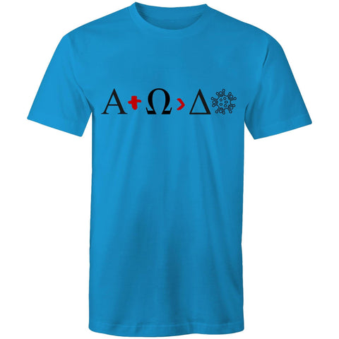 Chirstian-Men's T-Shirt-Alpha And Omega Is Greater Than Delta-Studio Salt & Light