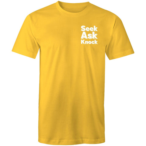 Chirstian-Men's T-Shirt-Ask Seek Knock (V2)-Studio Salt & Light