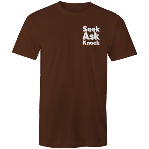 Chirstian-Men's T-Shirt-Ask Seek Knock (V2)-Studio Salt & Light