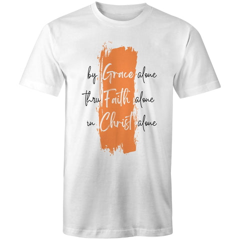 Chirstian-Men's T-Shirt-Grace Alone Faith Alone Christ Alone-Studio Salt & Light