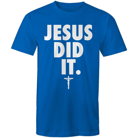 Chirstian-Men's T-Shirt-Jesus Did It (Nike Parody)-Studio Salt & Light