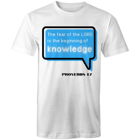 Chirstian-Men's T-Shirt-The Beginning Of Knowledge-Studio Salt & Light