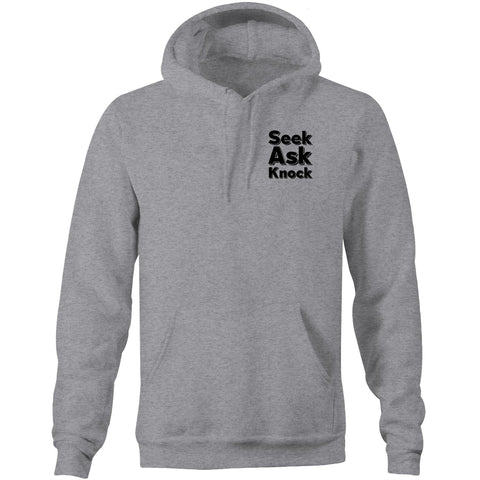 Chirstian-Unisex Hoodie-Ask Seek Knock (V2)-Studio Salt & Light