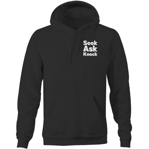 Chirstian-Unisex Hoodie-Ask Seek Knock (V2)-Studio Salt & Light